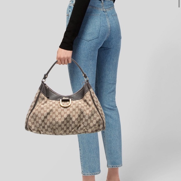 GG Canvas Medium D-Ring Hobo Bag - Picture 15 of 15